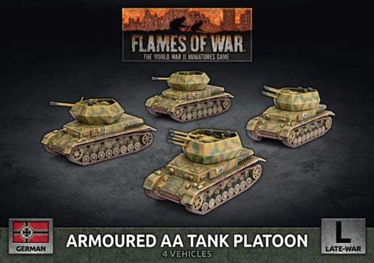 FOW German Armoured AA Tank Platoon (Plastic)