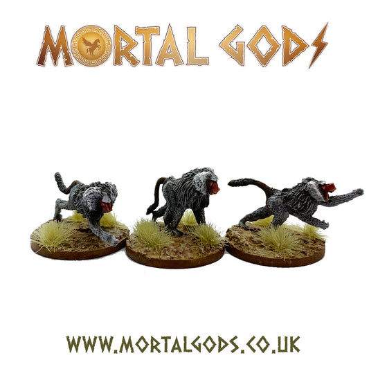 Footsore Mortal Gods Kushite Baboons Pack (3)