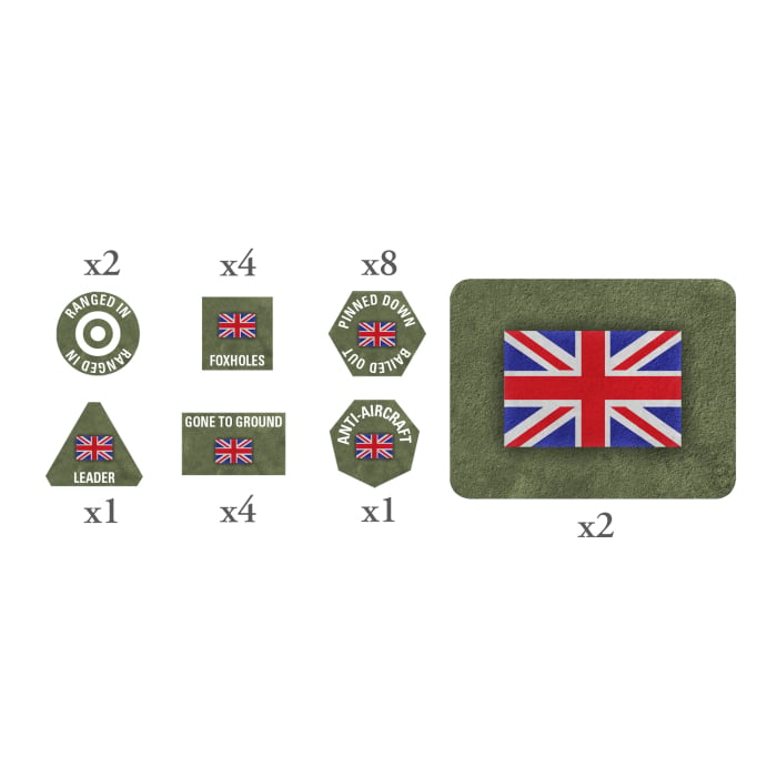 FOW British Early War Tokens and Objectives