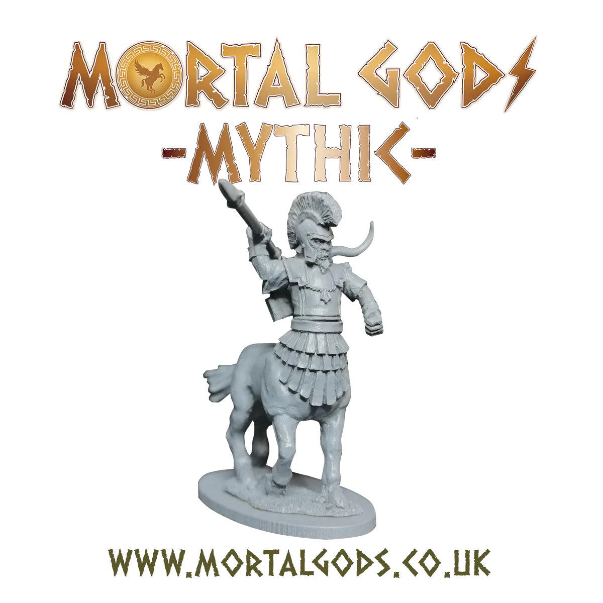 Footsore Mortal Gods Centaur with Spear and Shield