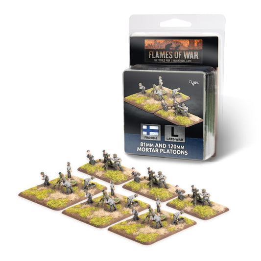 FOW Finnish 81mm and 120mm Mortar Platoons (x6)