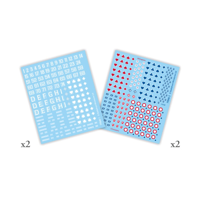 Flames of War French Early War Decal Set