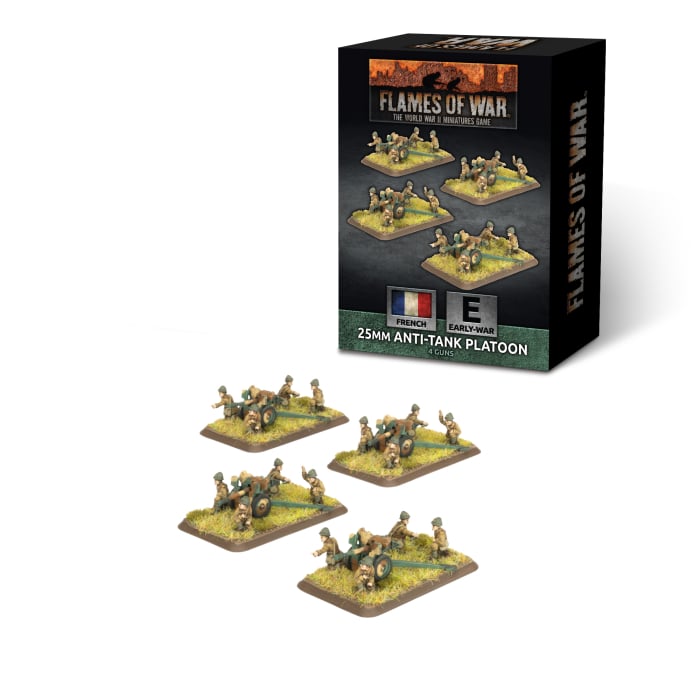 Flames of War Hotchkiss 25mm Anti-tank Platoon