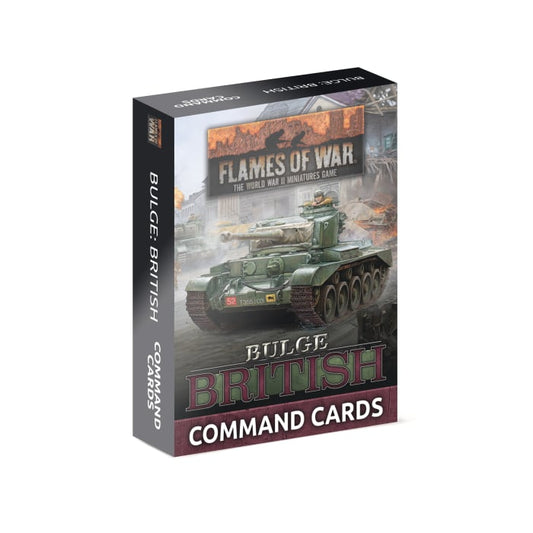 Flames of War Bulge British Command Cards (58x Cards)