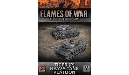 FOW German Tiger (P) Heavy Tank Platoon