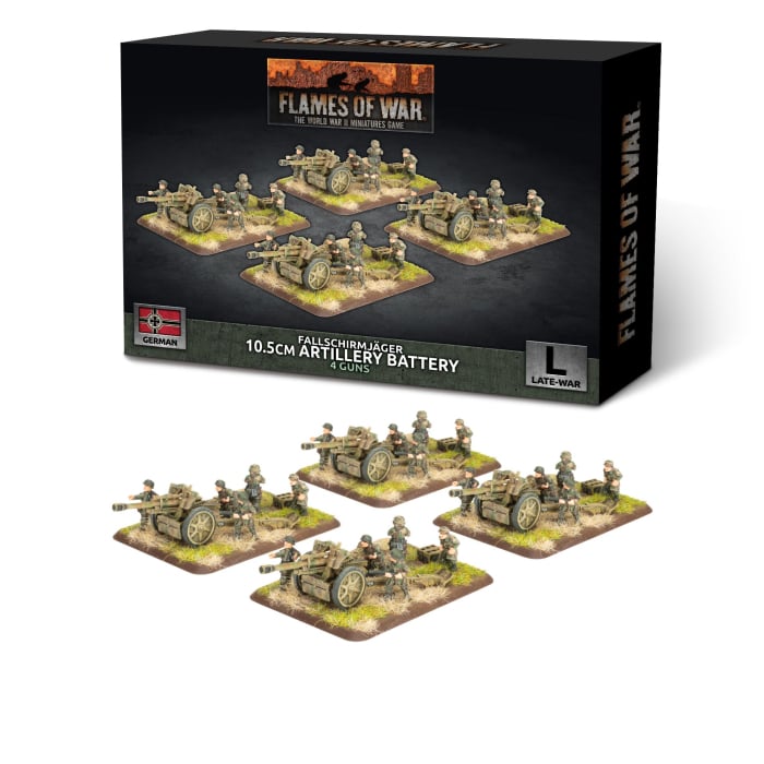 FOW Fallschirmjäger 10.5cm Artillery Battery