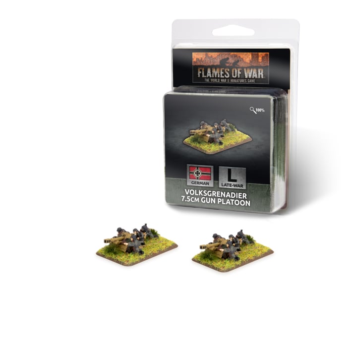 FOW German Volksgrenadier 7.5cm Gun Platoon