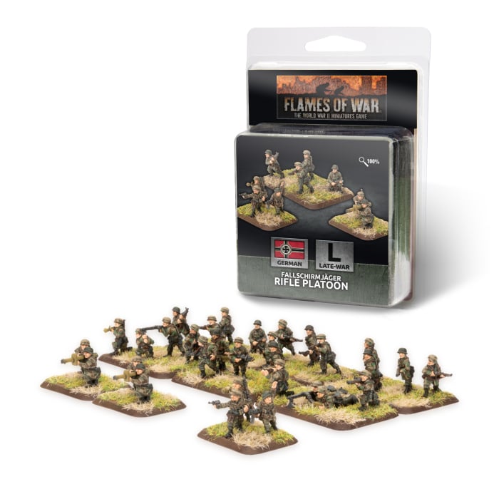 FOW German Fallschirmjager Rifle Platoon