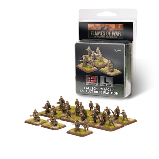 FOW German Fallschirmjager Assault Rifle Platoon (plastic)