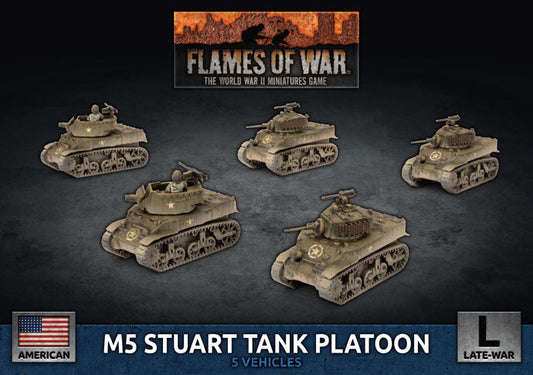 FOW American M5 Stuart Tank Platoon