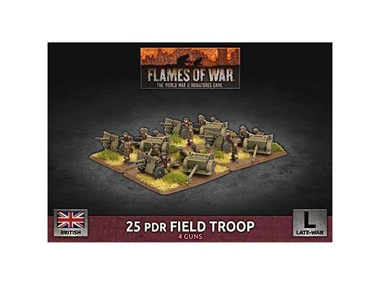 FOW British 25 PDR Field Troop