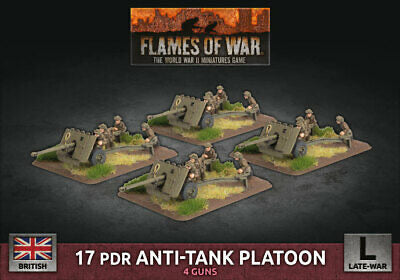 FOW British 17 pdr Anti-Tank Platoon