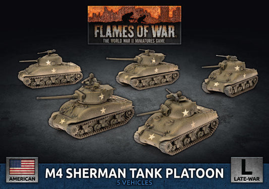 FOW American M4 Sherman Platoon