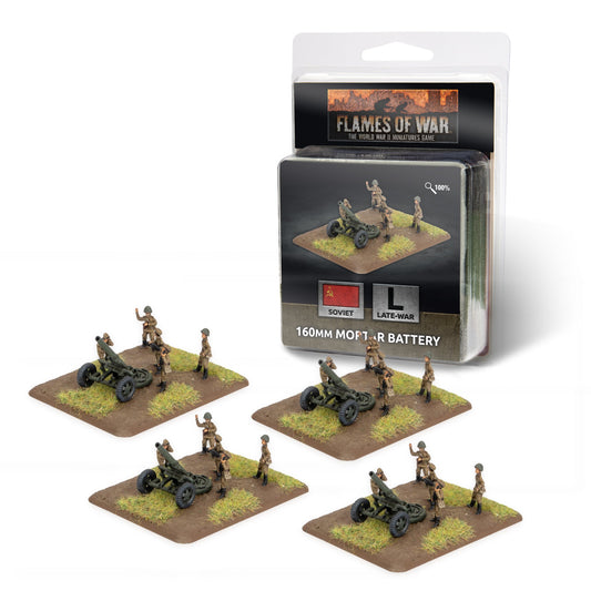 FOW Soviet 160mm Mortar Battery (x4)