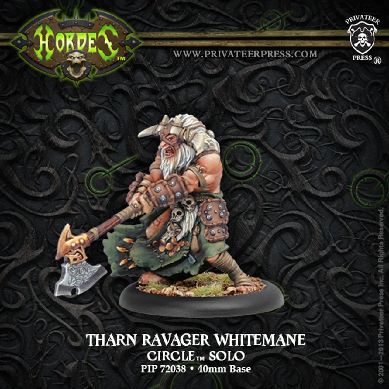 Warmachine Circle Orboros Tharn Ravager White Mane