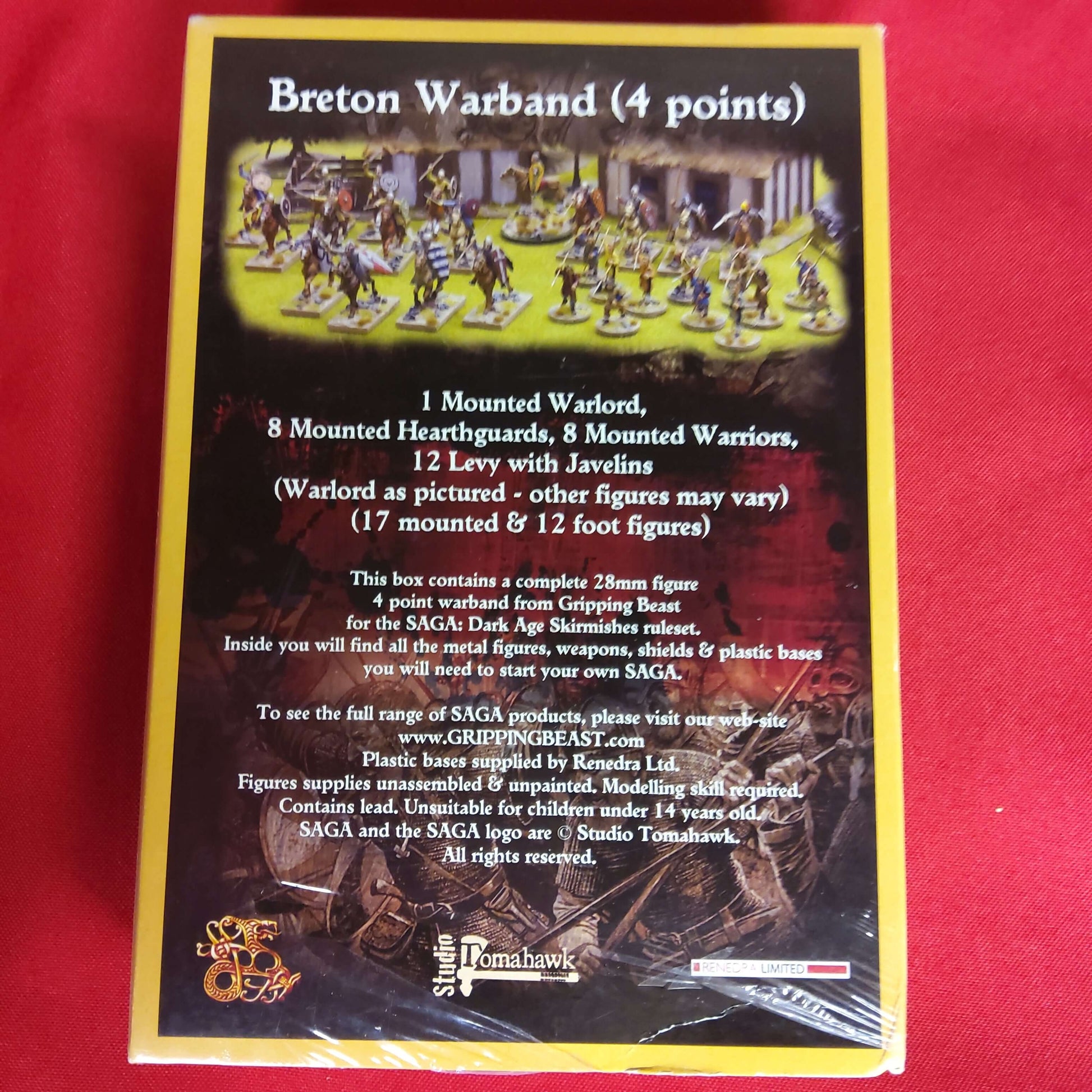 Dark age Skirmishes Breton Warband (4 points) Saga Gripping Beast