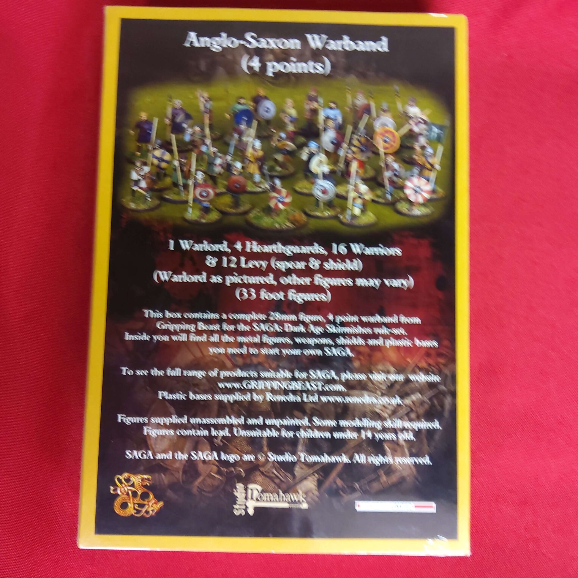 Dark Age Skirmishes Anglo-Saxon Warband (4 points) Saga Gripping Beast
