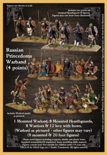 SAGA Starter 4 Point Warband - Russian Princedoms Gripping Beast