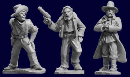 Trail boss and Cowboys : Artizan miniatures