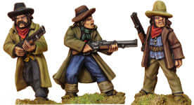 Hired Guns II w/Rifles (Cowboys) Artizan miniatures