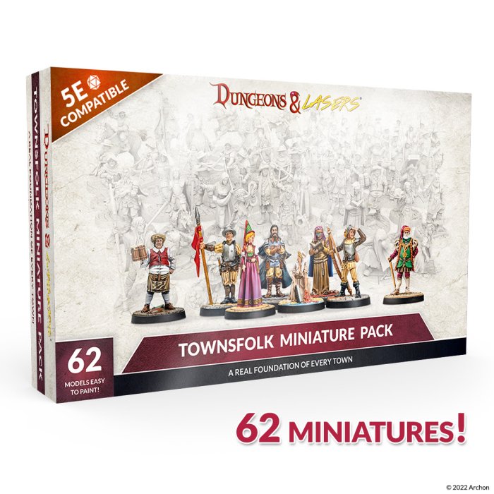 Townsfolk Miniature Pack Dungeons & Lasers Clearance