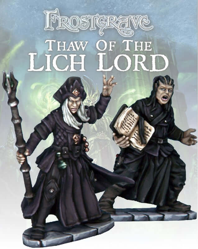 Lich & Apprentice Frostgrave 28mm Fantasy miniatures Great for Dungeons & Dragons