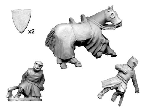 Knight Casualties: Crusader miniatures