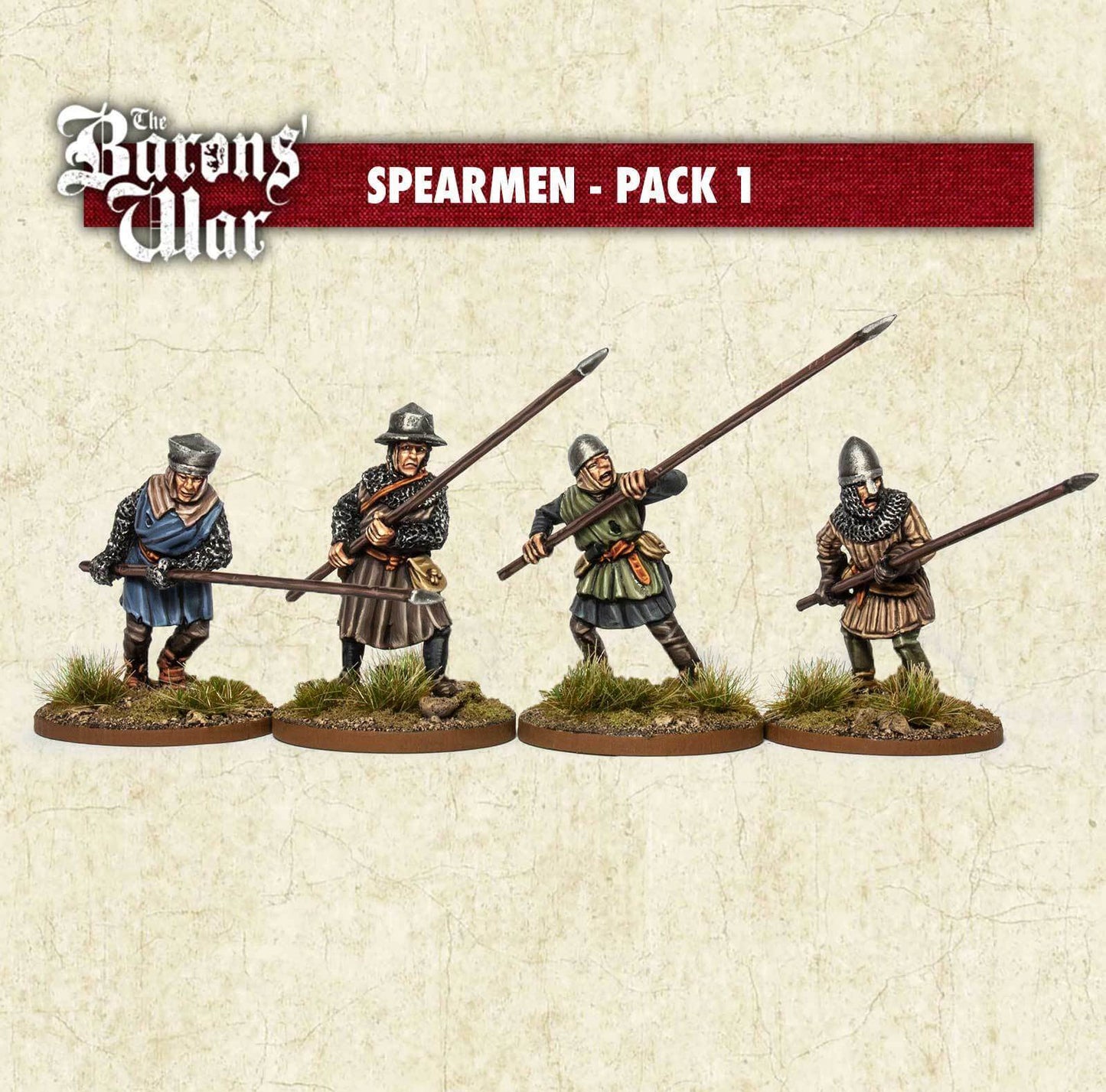 Spearmen 1 Footsore medieval historical miniatures