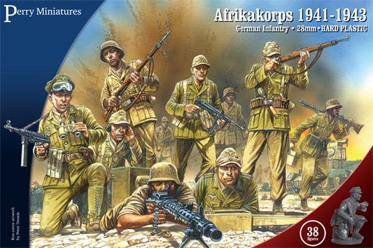 WW2 German Afrikakorps 1941-42 PERRY 28mm Wargame Miniatures GWW1