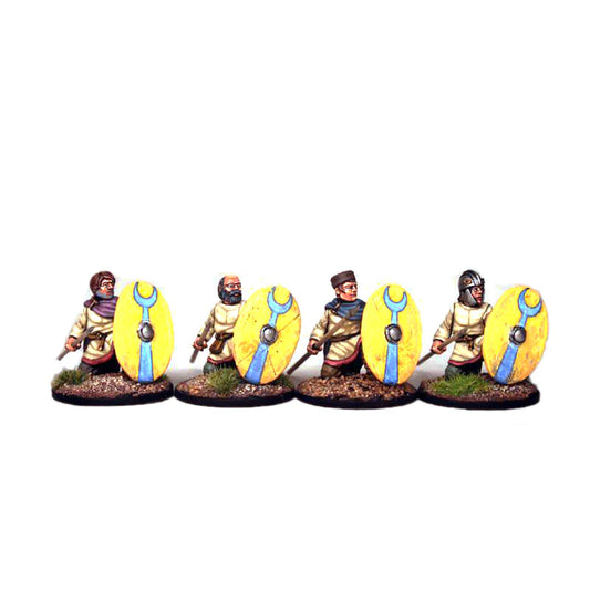 Barons War Footsore Late Roman Unarmoured Infantry Kneeling