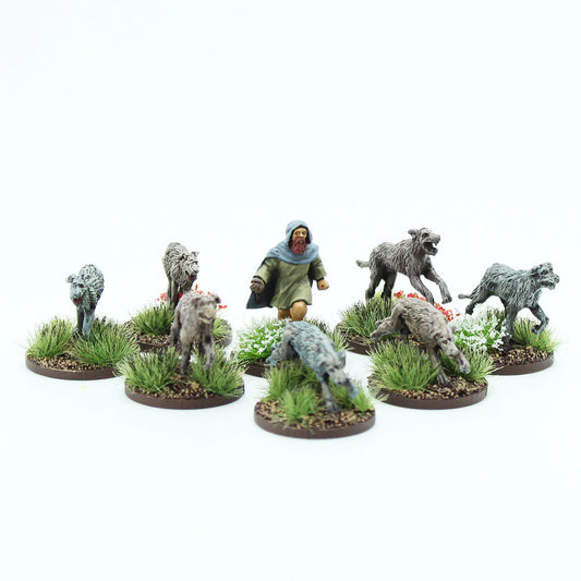 Baron's War Footsore Pict Scots Handler and Warhounds