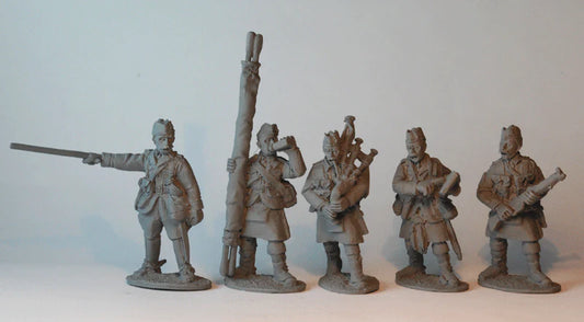 Footsore WW1 British Highlander Battalion Command BEF105