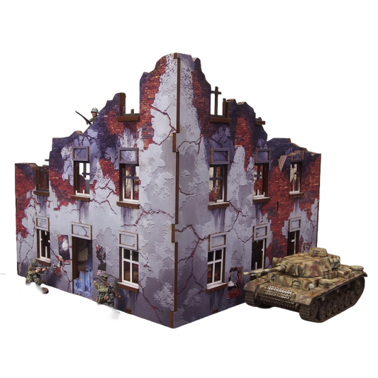 WW2 Ostfront Stalingrad Apartment Block Front (with 3rd floor) (1)