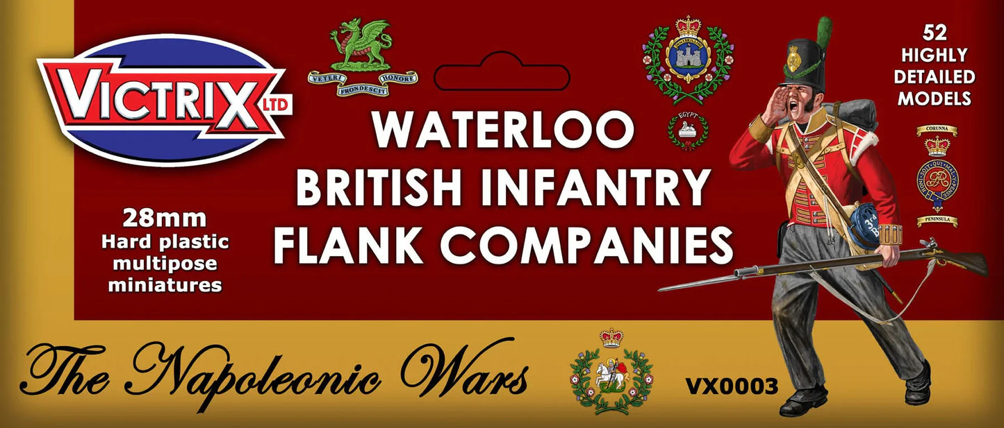 Victrix Napoleonic Waterloo British Infantry Flank Companies VX0003