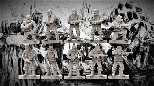 Big Mr Tong Planet of the Apes SMG x 10 Xenos Rampant Scifi 28mm Wargame Miniatures 3d Prints