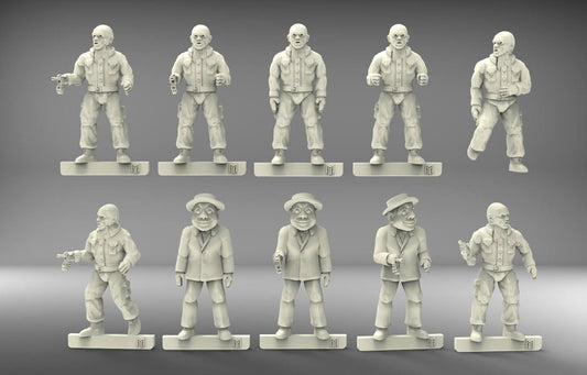 Big Mr Tong Dr Who Autons x 10 Xenos Rampant Scifi 28mm Miniature