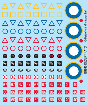 Desert Rats Decals