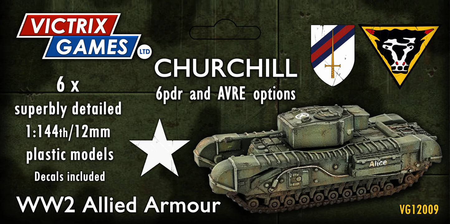 Victrix British Churchill x 6 12mm WW2 VG12009