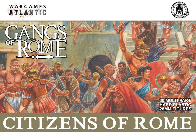 Footsore Gangs of Rome Citizens 30 Plastic FIgures WARGAMES ATLANTIC