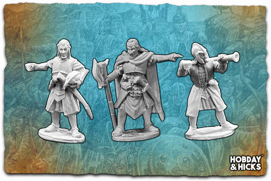 Warhost Fantasy Elven Command Group Elven Host 28mm