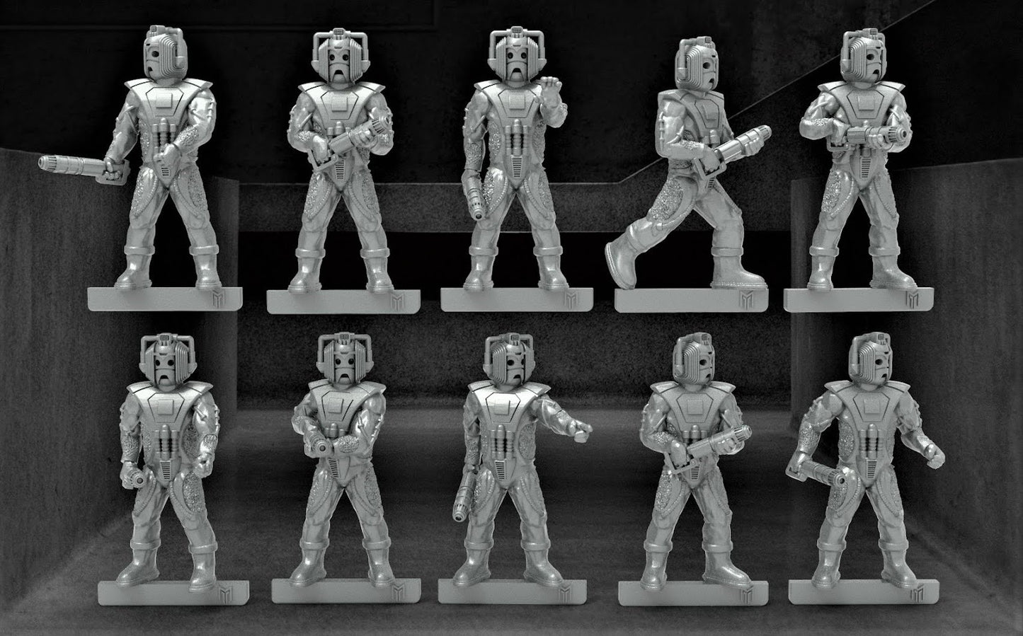 Big Mr Tong Dr Who Cybermen x 10 Xenos Rampant Scifi 28mm Miniatures