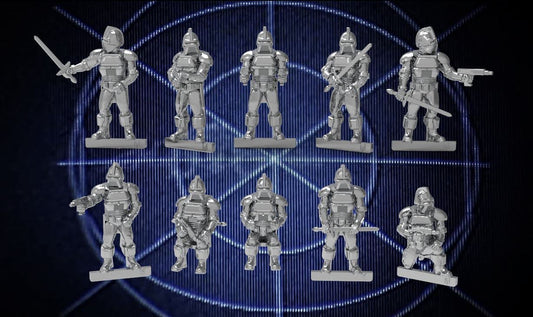 Big Mr Tong Battlestar Cylons Close Combat x 10 Scifi 28mm Wargame Miniatures 3d Prints