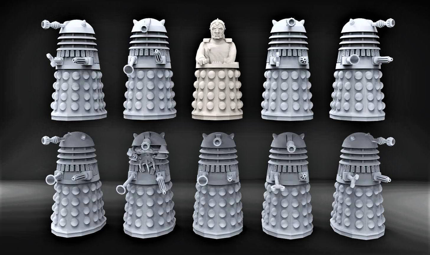 Big Mr Tong Dr Who Dalek Set 1 x 10 Xenos Rampant Scifi 28mm Miniatures