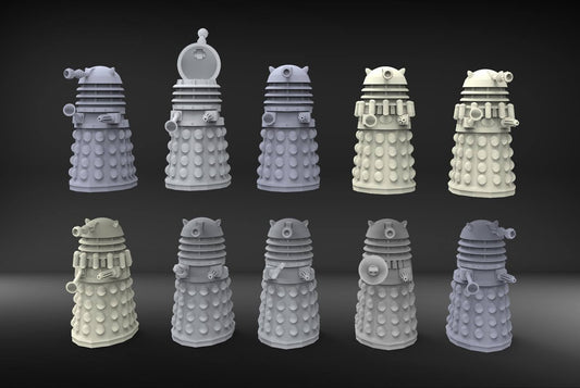 Big Mr Tong Dr Who Dalek Set 3 x 10 Xenos Rampant Scifi 28mm Miniatures