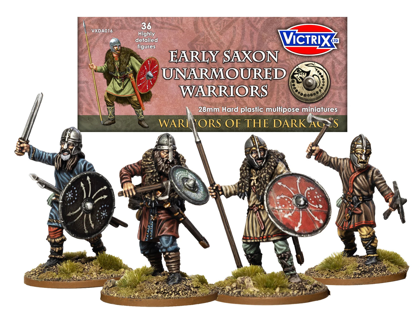 EARLY SAXON UNARMOURED WARRIORS VICTRIX VXDA016