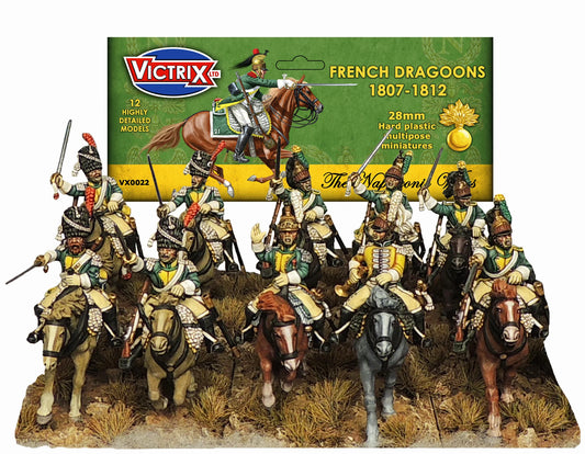 Victrix French Napoleonic Dragoons VX0022 28mm Wargame Miniatures