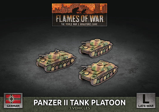 FOW German Panzer II Tank Platoon