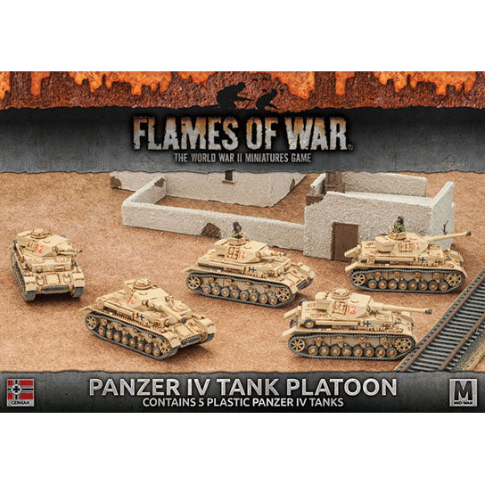 FOW German Panzer IV Tank Platoon (Plastic)