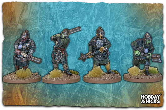 Warhost Fantasy Orc Linebreaker Beserkers B