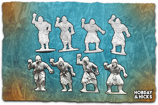 Warhost Fantasy Orc Warriors with Spear & Shield A